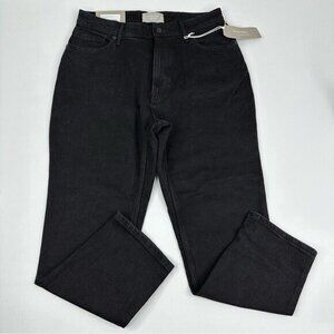 Everlane The‎ Curvy Cheeky Jean Black High Rise Straight Leg Crop Size 31-32 NEW